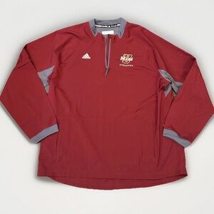 NWT  Adidas $70 UMass Amherst Athletics Men’s Polyester Windbreaker Size XXL